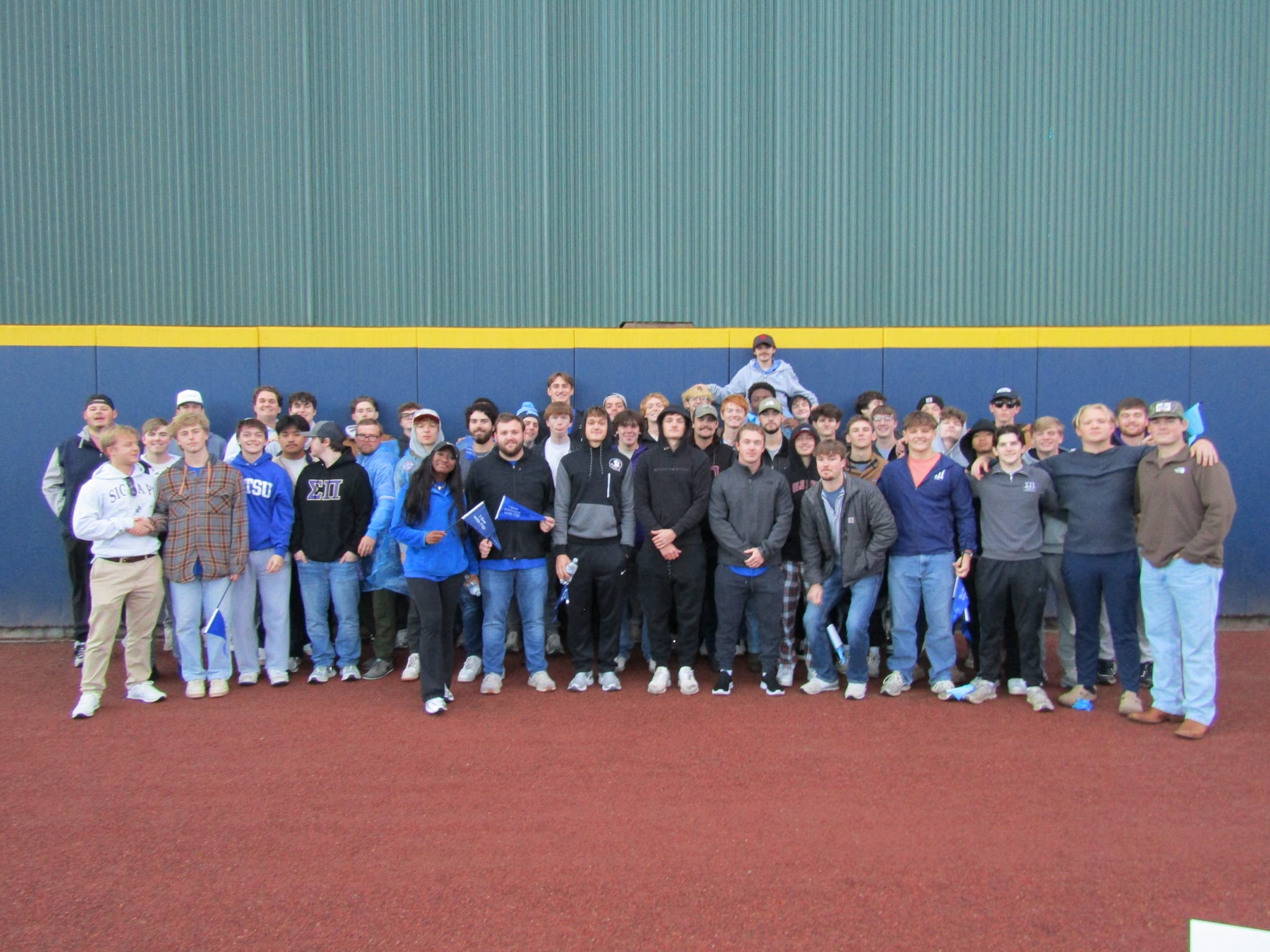 Theta-Omega chapter members gathered at an MTSU event